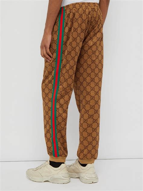 gucci stripe trousers|gucci sweatpants men's.